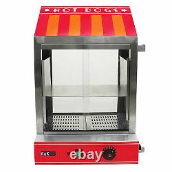 Hot Dog Cart Cooker Electric Warmer Machine Hotdog Commercial Display A5429
