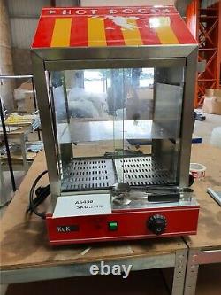 Hot Dog Cart Cooker Electric Warmer Machine Hotdog Commercial Display A5430