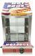 Hot Dog Steamer Commercial Electric Hotdog Machine Glass Doors & Bun Warmer Disp