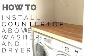 How To Install Laundry Closet Countertop