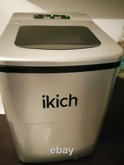 IKICH Automatic Electric Ice Cube Maker Machine Counter Top with Ice Scoop 26lbs