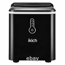 IKICH Ice Maker Machine Compact Portable Countertop Ice Cube Maker + Ice Scoop