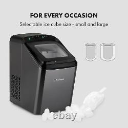 Ice Cube Machine Maker Countertop Bar 2.9L15kg / 24h Stainless 145W Steel Black