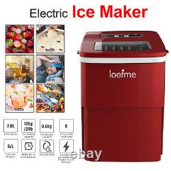 Ice Cube Maker Machine 2L Countertop Electric Automatic Fast Ice Maker 12KG/24H