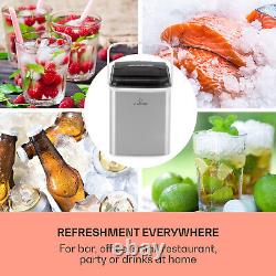 Ice Cube Maker Machine Counter Top 12 kg/24 h Self Cleaning Steel Bullet 120 W