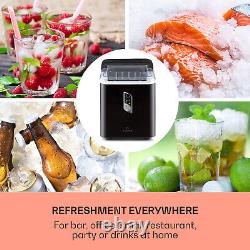Ice Cube Maker Machine Electric Crusher Portable Countertop 1.5 L Black Touch