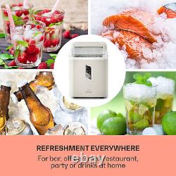 Ice Cube Maker Machine Electric Crusher Portable Countertop 1.5 L Touch Cream