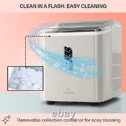 Ice Cube Maker Machine Electric Crusher Portable Countertop 1.5 L Touch Cream