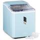Ice Cube Maker Machine Electric Portable Countertop 1.5 L Tank Cube Tray Blue