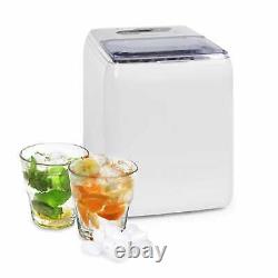 Ice Machine Cube Maker Stainless Steel Auto-Clean 20 kg/day 2,8 L 2 sizes WHITE