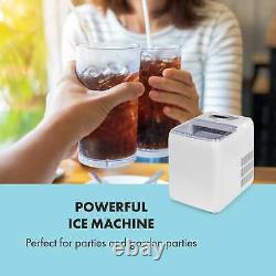 Ice Machine Cube Maker Stainless Steel Auto-Clean 20 kg/day 2,8 L 2 sizes WHITE
