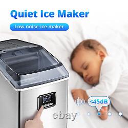 Ice Maker Ice Maker Machine for Countertop, 40Lbs/24H Portable Ice Maker, 24 I