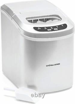 Ice Maker Machine, Compact Portable Countertop Ice Cube Maker 2.4L Andrew James