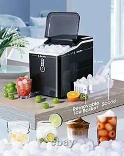 Ice Maker Machine Counter Top, 12 KG/26lbs Ice in 24 Hrs, 9 Cubes in 7Mins