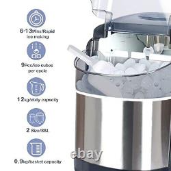 Ice Maker Machine Counter Top, 26lbs in 24Hrs, 9 Cubes Ready in 6-8