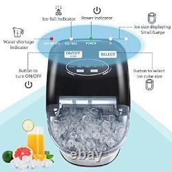 Ice Maker Machine Counter Top, 26lbs in 24Hrs, 9 Cubes Ready in 6-8