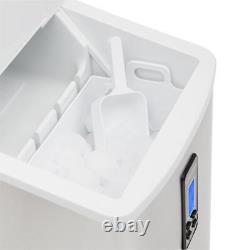 Ice Maker Machine Counter Top 3.3 L LCD Time Display Bar Stainless Steel 150 W