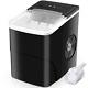 Ice Maker Machine Counter Top, Ready in 6-13 Mins Cubes L