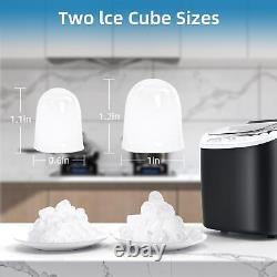 Ice Maker Machine Counter top, Bullet Ice Machine, Self-Cleaning Ice Cube Maker