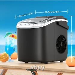 Ice Maker Machine Counter top Bullet Ice Machine, Self-Cleaning Ice Cube Maker