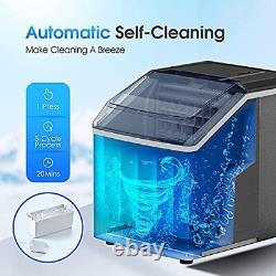 Ice Maker Machine Countertop40Lbs/24H Auto Self-Cleaning24 pcs Ice Cube in 13