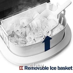 Ice Maker Machine Countertop, 26 lbs in 24 Hours, Ready in 6 Mins, Self clean