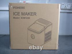 Ice Maker Machine Countertop, 9 Cubes Ready in 6 Mins, 28Lbs in 24Hrs, LED Displ