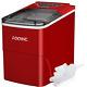 Ice Maker Machine Countertop FOOING Ice Machine, 9 Cubes Ready in 6 Mins, 28lbs