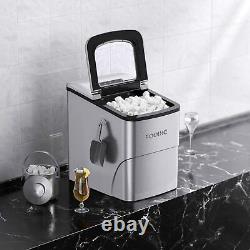 Ice Maker Machine Countertop Home 2 Cube Sizes Self Cleaning Scoop Basket 6 mins