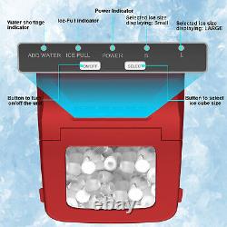 Ice Maker Machine Countertop Ice Cube Maker 2.0L, Self-Cleaning Function 12Kg/24H