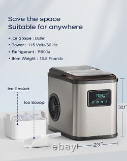 Ice Maker Machine, Countertop Ice Maker, Portable Ice Machine, Self-Cleaning Ice