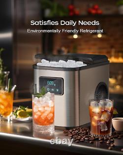 Ice Maker Machine, Countertop Ice Maker, Portable Ice Machine, Self-Cleaning Ice