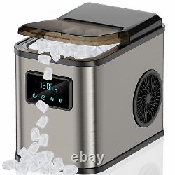 Ice Maker Machine, Countertop Ice Maker, Portable Ice Machine, Self-Cleaning Ice