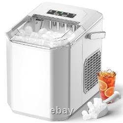 Ice Maker Machine Countertop for Home, Self-Cleaning Ice Cube Maker with Hangabl