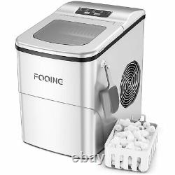 Ice Maker Machine Countertop for Home with 2 Cube Sizes, withScoop&Basket, 24H/12KG