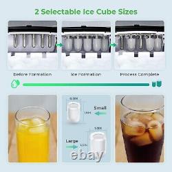 Ice Maker Machine Cube Electric Portable Commercial Stainless Steel 33lbs/24h