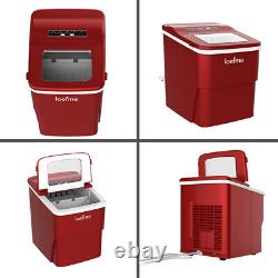 Ice Maker Machine Electric Automatic Countertop Ice Cube Maker Machine 2L Red UK
