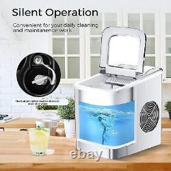 Ice Maker Machine FOOING Ice Cube Makers Ready in 6 Mins 9 Bullet Cubes, 2L Tank