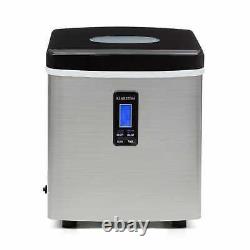 Ice Maker Machine Ice Cube Countertop 15 kg/ day 3.3L 150W Stainless Steel Black