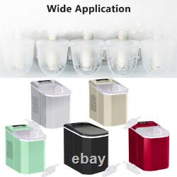 Ice Maker Machine Ice Cube Maker Large Counter Top 2 Size Ice Cube Scoop Basket
