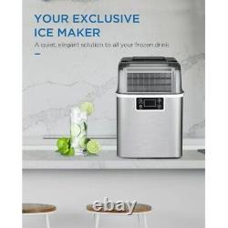 Ice Maker Machine Party Square Cube Countertop Top Load Electric Dispenser Quiet