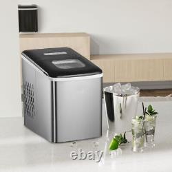 Ice Maker Machine Portable Counter Top Ice Cube Maker for Home Black