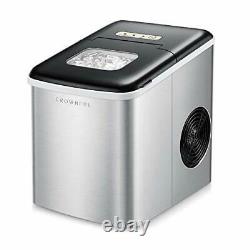 Ice Maker Machine for Countertop 9 Ice Cubes Ready in 7 Minutes 26lbs Bullet Ice
