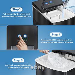 Ice Maker Machine for Countertop, Freezimer 33 lbs/24Hrs, 9 Cubes Ready in 6 Ice