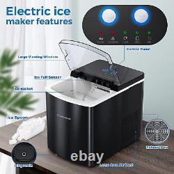 Ice Maker Machine for Countertop, Freezimer 33 lbs/24Hrs, 9 Cubes Ready in 6 Ice