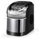 Ice Maker Machine for Countertop, Self-Cleaning Function, 26Lbs/24H Portable