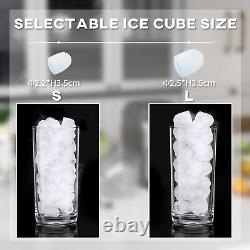 Ice Maker Machine with 2 Ice Cube Sizes Self-Cleaning 9 Cubes Ready in 6-12Mins