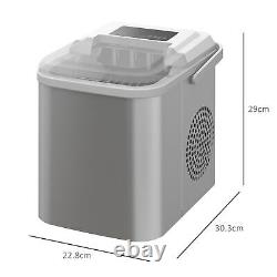 Ice Maker Machine with 2 Ice Cube Sizes Self-Cleaning 9 Cubes Ready in 6-13Mins