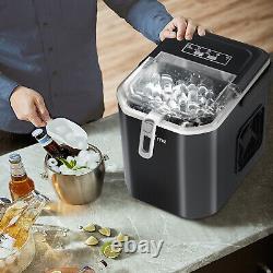 Ice Makers Machine Countertop with Ice Scoop and Baske Portable for Party Office