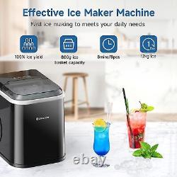 Ice cube Maker Machine, LED Display, Ready in 6 Minutes, 12Kg 24 Hrs, Self clean